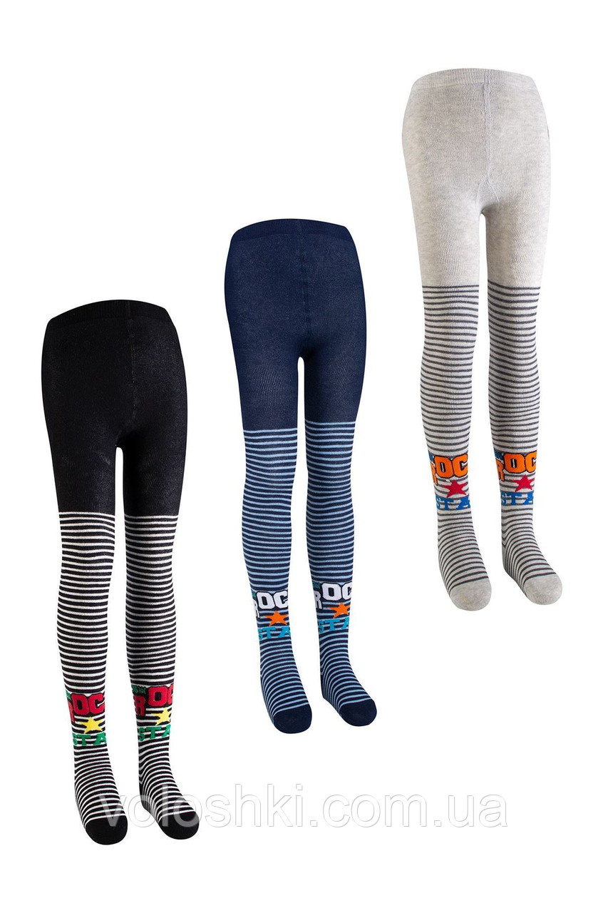 Колготи для хлопчика зимові махрові, з малюнком, Bross, фото 1