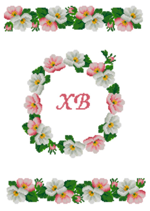 ХВВГ-157. Великодній рушник. Схема для вишивки бісером.