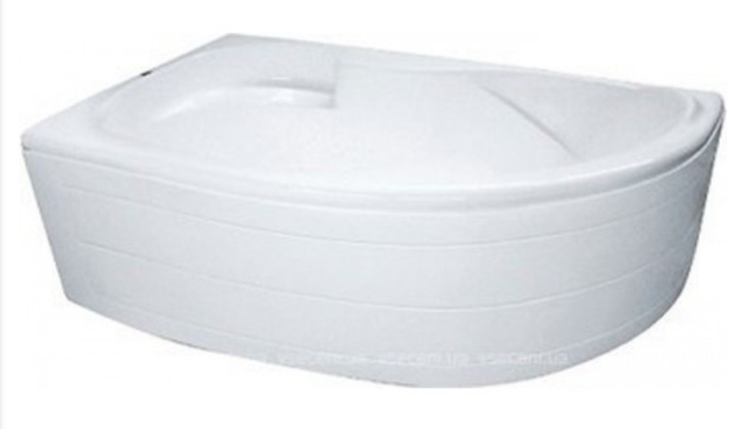 Акрилова кутова ванна 150*100*55 см (в комплекті опора та фронтальна панель) лівобічна