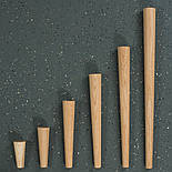 Ножки для мебели конусные, опоры деревянные H.400, фото 6