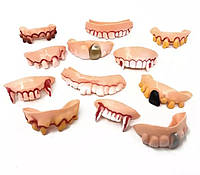 Накладные клыки вампира Зубы зомби набор