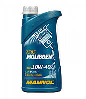 Моторне масло Mannol 7505 MOLIBDEN 10W-40 1л напівсинтетичне з молібденом MoS2