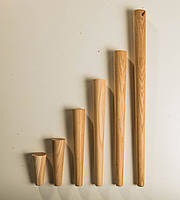 Ножки для мебели конусные, опоры деревянные H.350 D.45-25