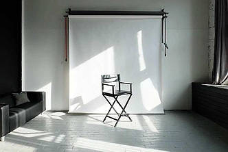 Студійний фон для фото вініловий 1.60 х 2.0 м. білий, матовий