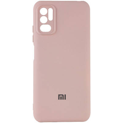 Чехол Silicone Cover My Color Full Camera (A) для Xiaomi Redmi Note 10 5G / Poco M3 Pro Full camera, Рожевий / Pink Sand