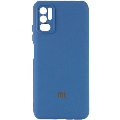 Чехол Silicone Cover My Color Full Camera (A) для Xiaomi Redmi Note 10 5G / Poco M3 Pro Full camera, Синій / Navy Blue
