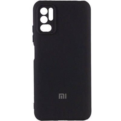 Чехол Silicone Cover My Color Full Camera (A) для Xiaomi Redmi Note 10 5G / Poco M3 Pro Full camera, Чорний / Black