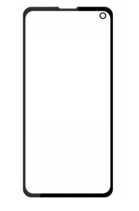 Скло дисплея для Samsung G970F Galaxy S10e, чорне, з OCA-плівкою