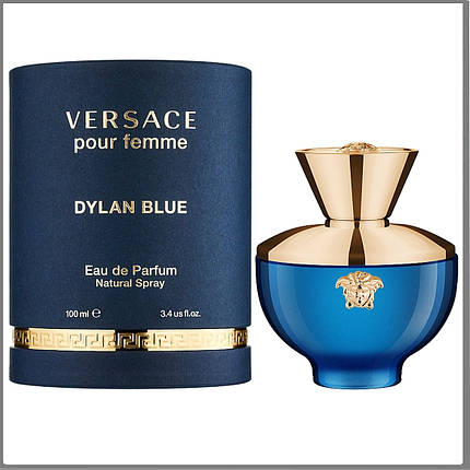 Versace Pour Femme Dylan Blue парофюмована вода 100 ml. (Версаче Пур Фем Ділан Блю), фото 1