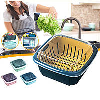 Друшляк, миска з кришкою