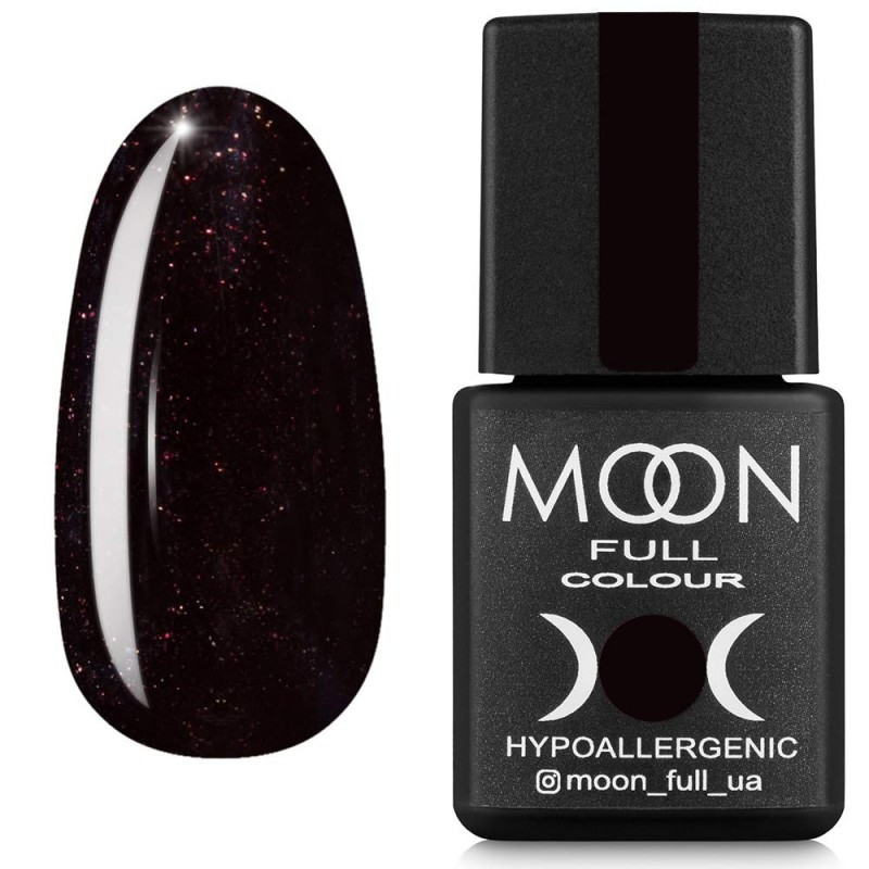 Гель-лак MOON FULL color Gel polish №667 (сливовий с мікроблиском), 8 мл -Shimmer гель лак
