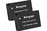 2-Pack Canon LP-E12 (KingMa) комплект из 2 аккумуляторов LP-E12 (750 mAh)