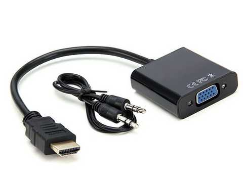 Конвертер HDMI у VGA+ аудіо (HDMI-VGA+ шнур AUX), фото 1