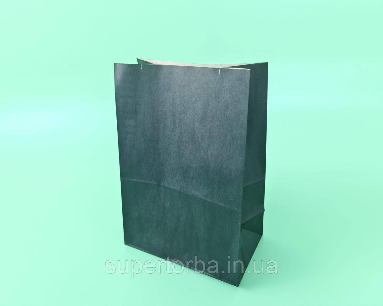 Пакет із дном паперовий 28*19*11,5 ЧОРНИЙ (25 шт.), фото 1