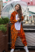 Піжама Кігурумі Kigurumi Вогняний тигр дитячий на зріст 120,130,140 / дорослий S,M,L,XL