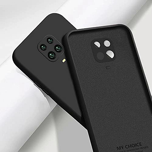 Силіконовий чохол із мікрофіброю для Xiaomi Redmi Note 9 Pro чорний матовий софт тач