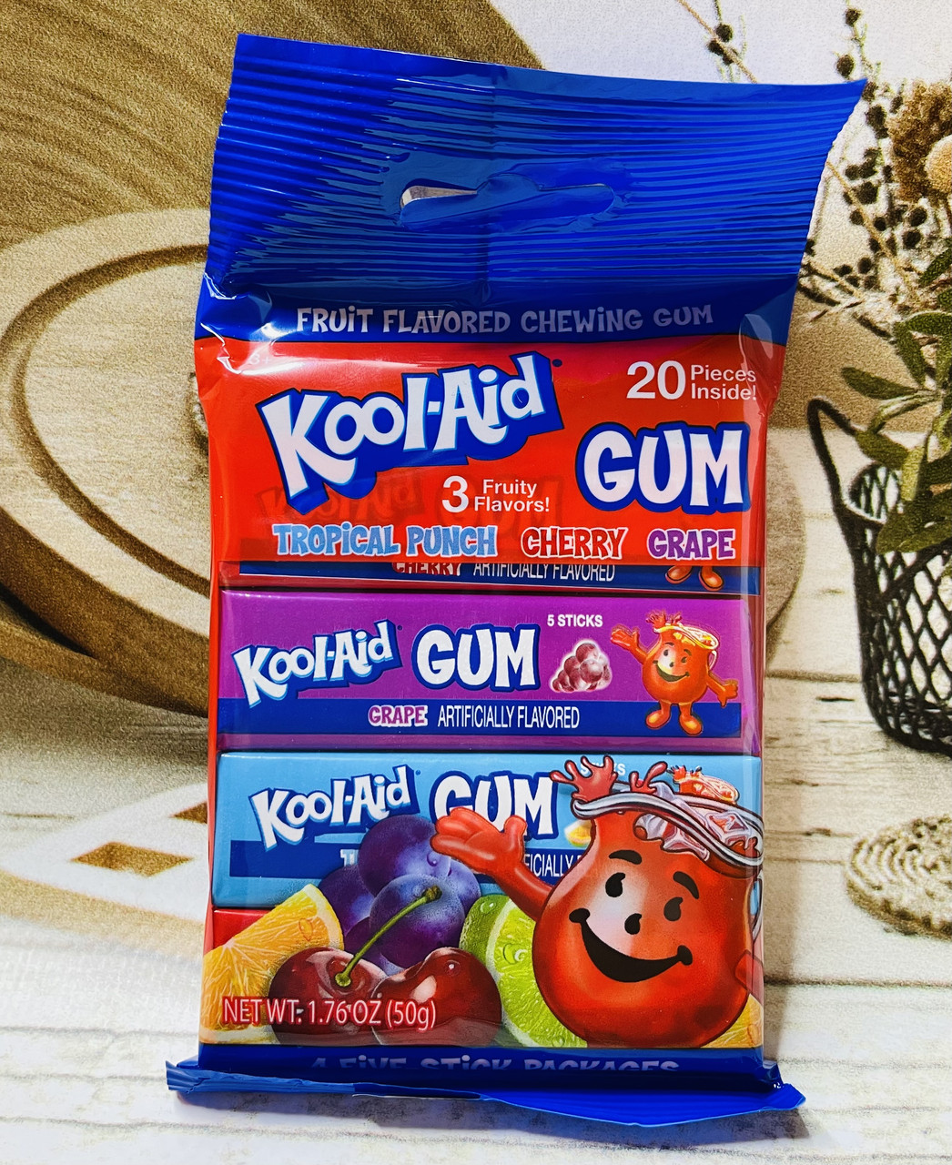 Жуйка зі смаком фруктових напоїв Kool-Aid Gum