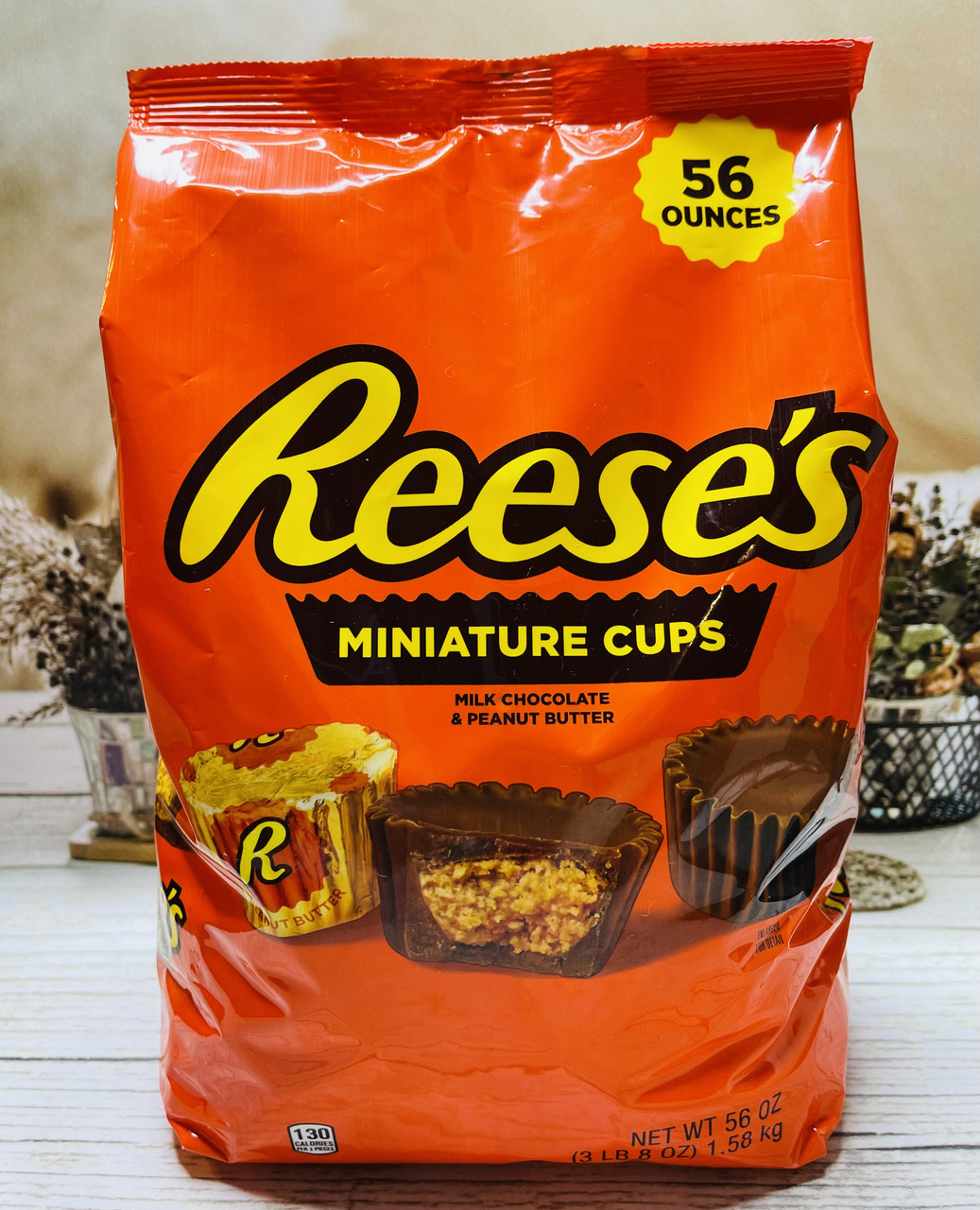Шоколадні цукерки з арахісовою пастою Reese's Milk Chocolate Peanut Butter, 1.58кг