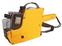 Етикет — пістолет нумератор жовтий дворядковий