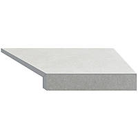Aquaviva Кутовий Г-подібний елемент бортової плитки Aquaviva Granito Light Gray, 595x345x50 (20) мм