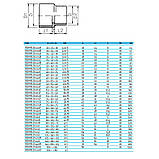 Effast Муфта-втулка ПВХ Effast RDRRLD032C перехідна, d32x40x25 мм, фото 3