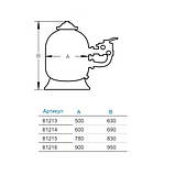 Hayward Фільтр Hayward NC500SE2 (10,3 м3/год, D500), фото 3