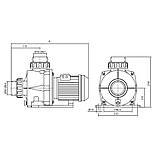 Hayward Насос Hayward HCP09203E1 KNG200 T1.B (380В, 26.2 м3/ч, 2HP), фото 2