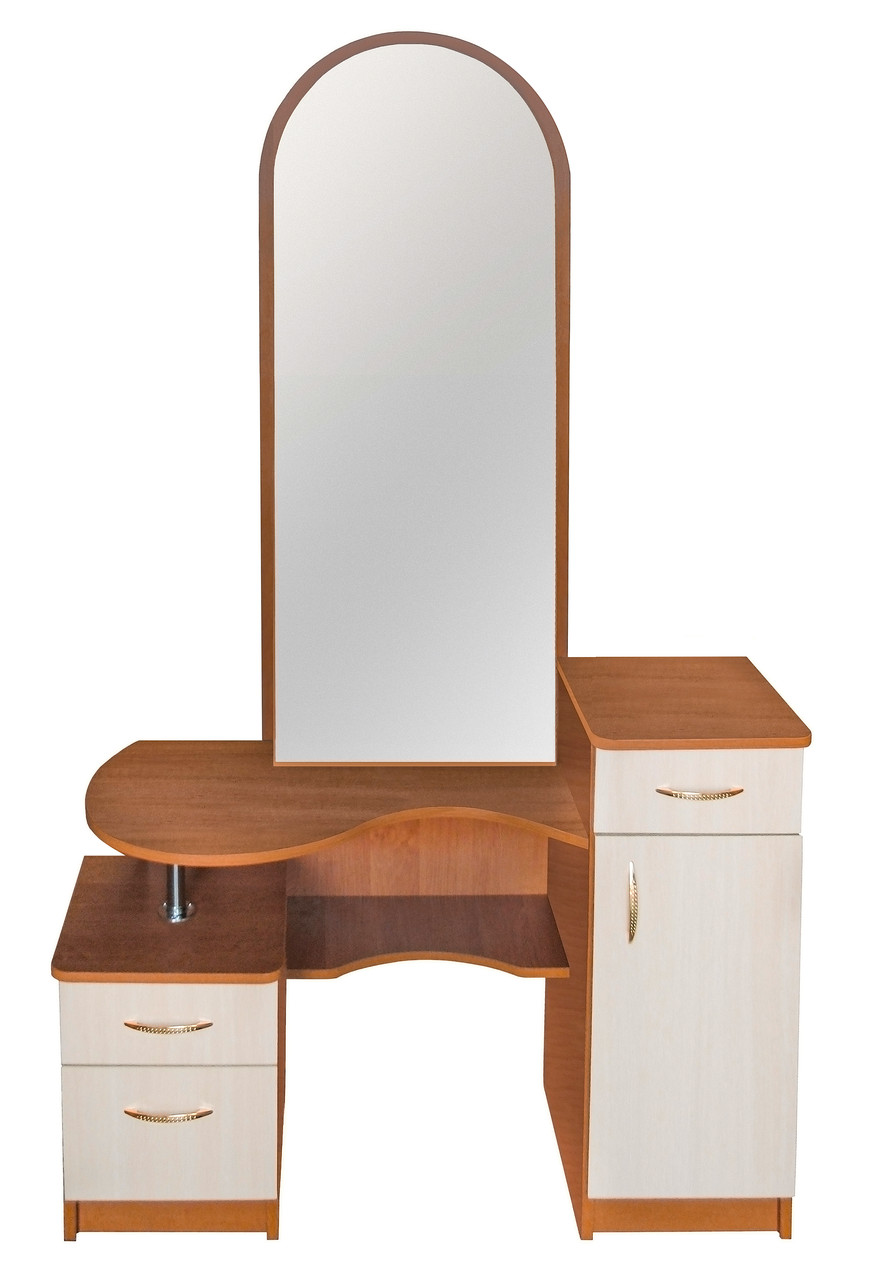 Трюмо Николь 2 с Зеркальной Дверью МАКСИ-МЕбель Яблуня Локарна/ Дуб ...