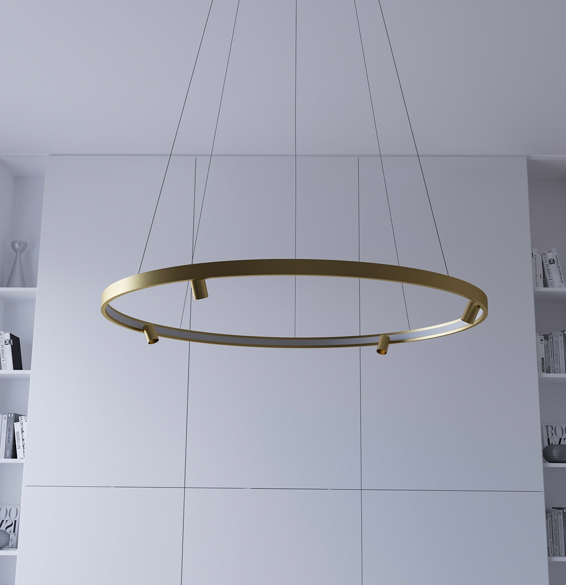 Люстра MJ-Light LOOP D740 4000K GD 12030, фото 1