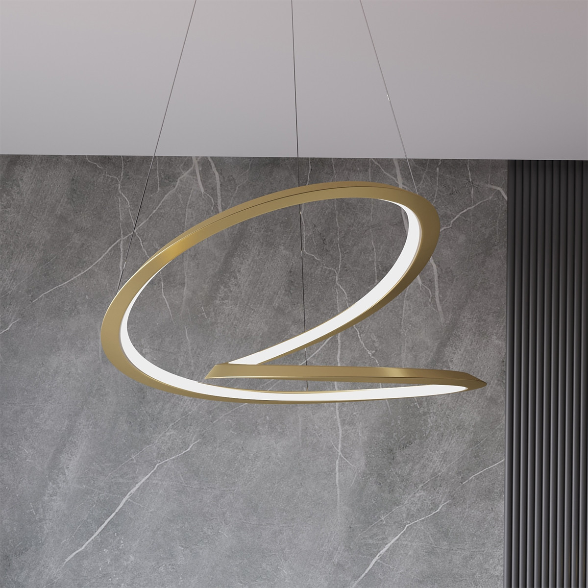 Люстра MJ-Light HELIX D600 4000K GD 12027, фото 1