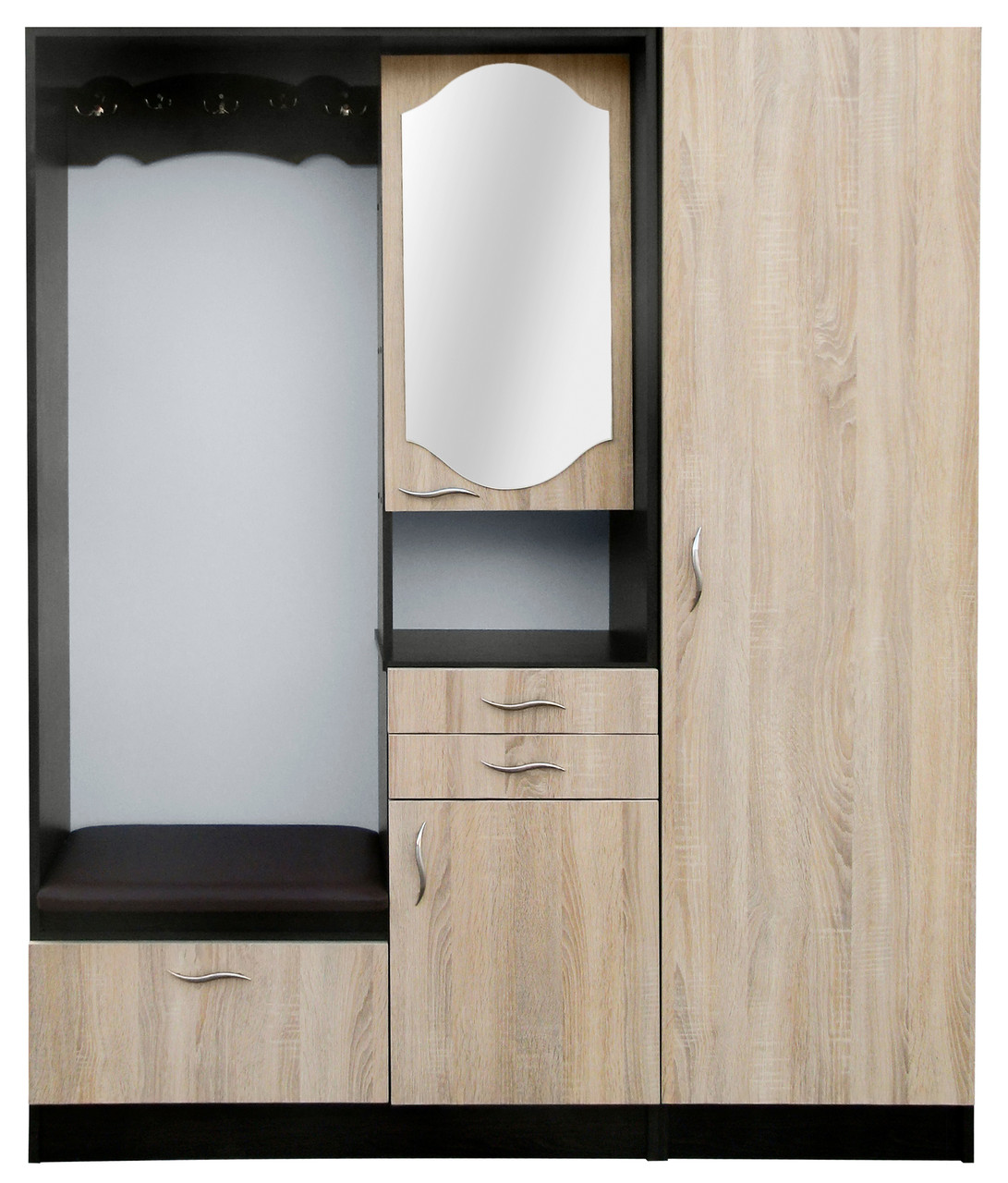 Передпокій Делла Light МАКСІ-Меблі Венге мегия/Дуб сонома (11215), фото 1