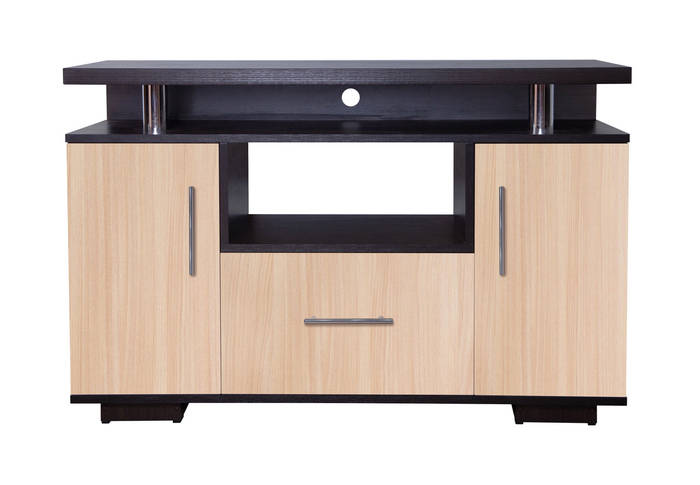 Тумба под телевизор Везувий МАКСИ-МЕбель Ручка-рейлинг 128 Венге магия ...