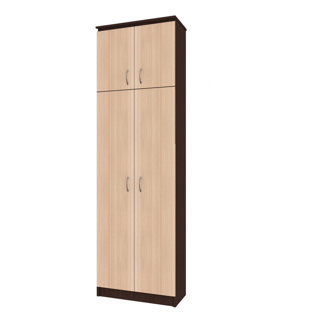 Передпокій Пальміра Шафа 0,8 м, 2-х дверний (плюс) МАКСІ-Меблі Венге магія/Дуб молочний (11155), фото 1