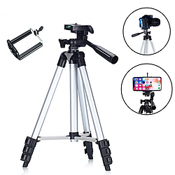Телескопічний штатив з віссю підлоговий Tripod 330А / Трипод / Тринога