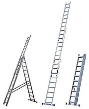 Сходи трансформер трисекційна 8 сходинок (3х8)