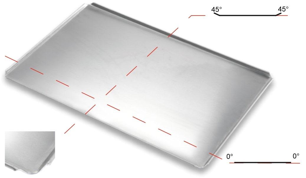 Деко 470х330 мм. 2 борти 45 градусів. Кути зрізані