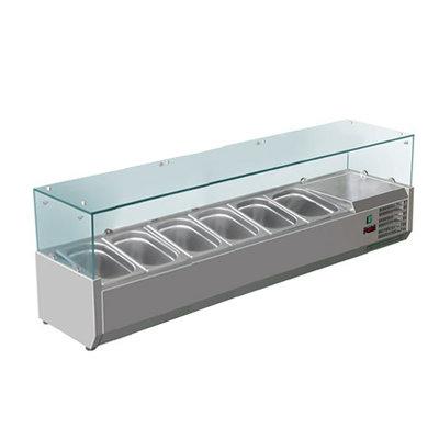 Холодильна вітрина з гастроємками Hurakan HKN-GXD1400GC