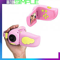 Детский Фотоаппарат - видеокамера Kids Camera DV-A100 / Детская цифровая камера Розовый