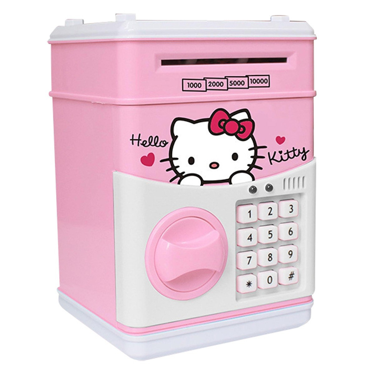 Дитячий сейф скарбничка з кодовим замком і купюроприймачем Hello Kitty