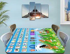 Дитяча наклейка на стіл з абеткою, 60 х 100 см, фото 5