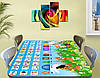 Дитяча наклейка на стіл з абеткою, 60 х 100 см, фото 6