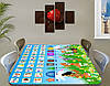 Дитяча наклейка на стіл з абеткою, 60 х 100 см, фото 9