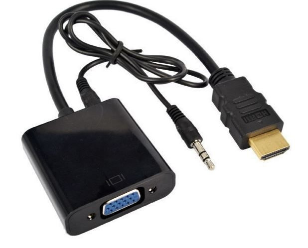 HDMI VGA адаптер конвертер відео + аудіо 1080P