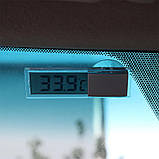 Термометр для автомобіля. Автомобільний РК цифровий термометр. Термометр для машини на присосці, фото 9