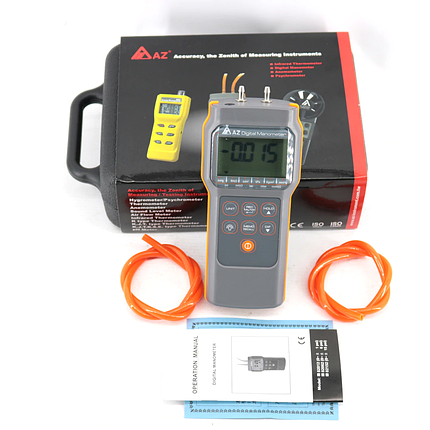 Цифровий Дифманометр 6 psi (+/- 41 кПа ) AZ-82062, фото 2