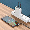 Кабель кутовий для зарядки з поворотним роз'ємом на 180° MicroUSB Android HOCO U100 |120см 2.4A| Чорний, фото 5