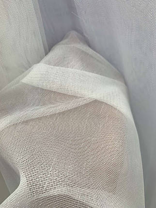 Тюль мікросітка льон (бамбук) Fantazi Молочний, фото 1
