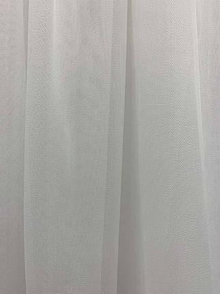 Тюль мікросітка льон (бамбук) Fantazi Молочний, фото 2