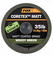 Поводочний матеріал Fox Edges Coretex Matt Weedy Green 20m 20.0 lb
