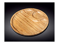 Блюдо бамбуковое круглое Wilmax Bamboo 30,5 см (WL-771044)